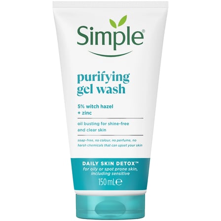 4 ADET Simple Günlük Cilt Detoksu Arındırıcı Yüz Temizleme Jeli 150 ml