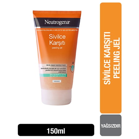 4 ADET Neutrogena Sivilce Karşıtı Peeling Arındırıcı Yüz Temizleme Jeli 150 ml