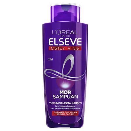 4 ADET Loreal Paris Elseve Turunculaşma Karşıtı Mor Şampuan 200 ml