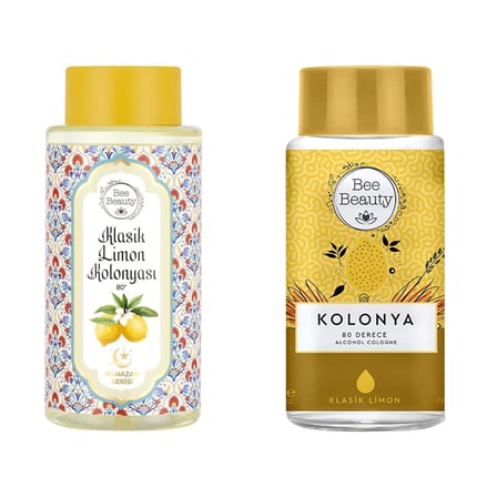 4 ADET Bee Beauty Klasik Limon Kolonya 330 ml (Asortili)