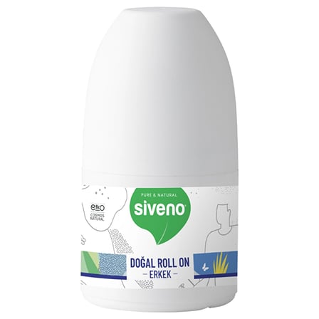 4 ADET Siveno Doğal Erkek Deodorant Roll-On 50 ml