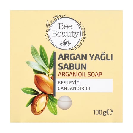 4 ADET Bee Beauty Argan Yağlı Kalıp Sabun 100 gr