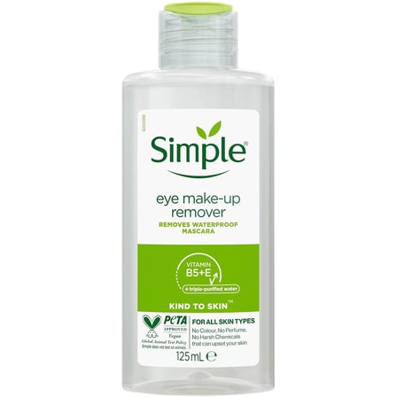 5 ADET Simple Kind To Skin Hasas Göz Makyaj Temizleyici 125 ml