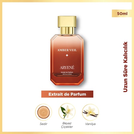 5 ADET Aryene Amber Veil Debut Extrait de Parfum Kadın Parfümü 50 ml