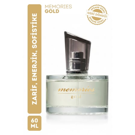 5 ADET Memories Gold EDT Kadın Parfüm 60 ml