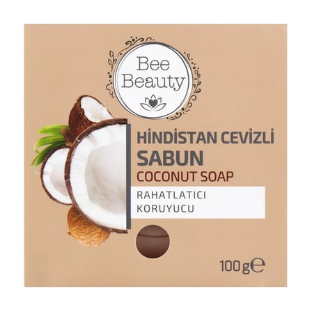5 ADET Bee Beauty Hindistan Cevizli Kalıp Sabun 100 gr