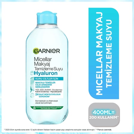 Garnier Hyaluron Micellar Kusursuz Makyaj Temizleme Suyu 400 ml
