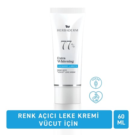 Herbaderm %77 Leke Azaltıcı Vücut Kremi 60 ml