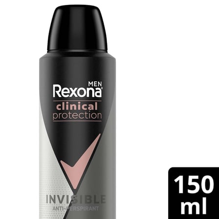 Rexona Men Clinical Protection Erkek Sprey Deodorant Invisible 150 ml