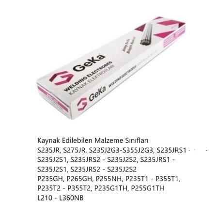 Gekamac Geka Elit 2,5x350mm Rutil Elektrod - 3 Paket 300 Adet