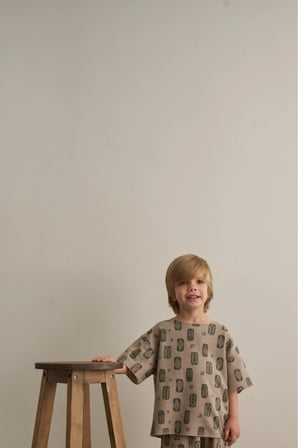 Boho Bloom Serisi Waffle T-shirt