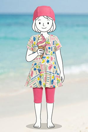 Tropic Fun Kız Çocuk Mayo Takımı 