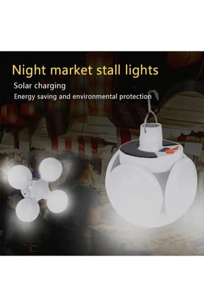Solar Güneş Panelli  45 Ledli 5 Bölüm 5 Modlu Yeni Nesil Katlanır Ev Ve Kamp Lambası