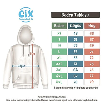 Pekin Çin Bayraklı Kalpli Siyah Sweatshirt Hoodie