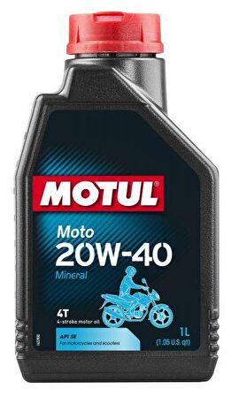 Motul Moto 20W-40 Mineral Motosiklet Yağı 1 lt 