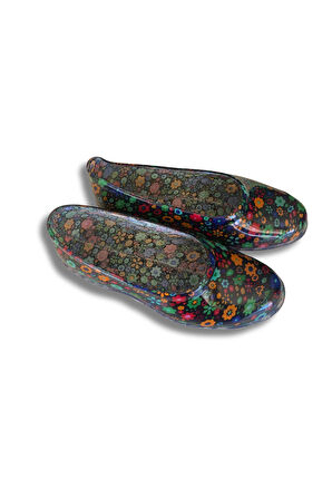 Zenne Çiçekli Bahçe ve Tarım Kadın Ayakkabısı 36-40 Yeşil