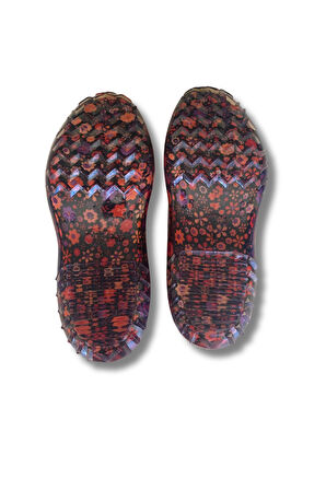 Zenne Çiçekli Bahçe ve Tarım Kadın Ayakkabısı 36-40 Turuncu