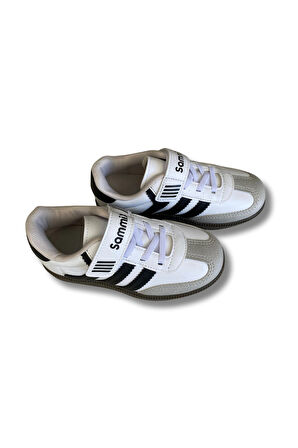 Sammix Erkek Çocuk Spor Ayakkabısı 28-35 Beyaz-Siyah