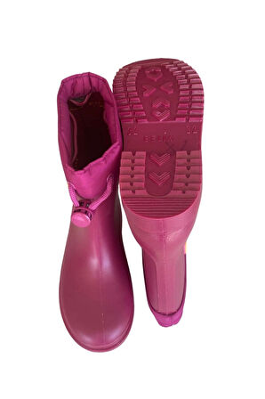 Konçlu Kız Çocuk Yağmur Çizmesi 26-35 Fuşya