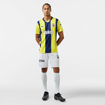 Puma 775360-01 Fenerbahçe 24/25 Erkek İç Saha Çubuklu Forması Sarı-Lacivert