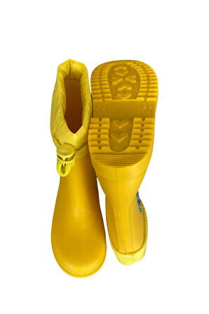 Konçlu Erkek Çocuk Yağmur Çizmesi 26-35 Sarı