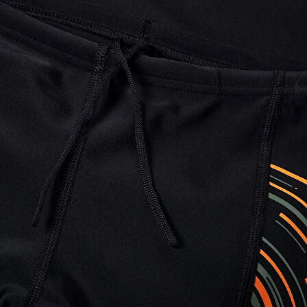 Speedo Placement Print Aquashort Erkek Çocuk Yüzücü Mayosu Siyah