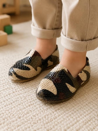 Bebe Makosen Bahçe ve Tarım Erkek Çocuk Ayakkabısı 21-30 Asgeri Kamuflaj