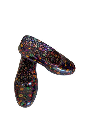 Patik Çiçekli Bahçe ve Tarım Kız Çocuk Ayakkabısı 21-28 Sarı