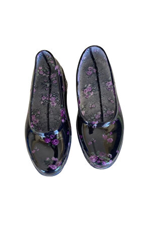 Filet Çiçekli Bahçe ve Tarım Kız Çocuk Ayakkabısı 29-35 Mor