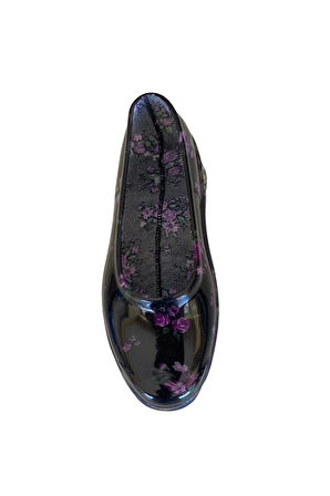 Filet Çiçekli Bahçe ve Tarım Kız Çocuk Ayakkabısı 29-35 Mor