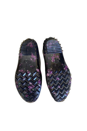 Filet Çiçekli Bahçe ve Tarım Kız Çocuk Ayakkabısı 29-35 Mor