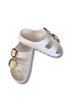 Lovita Tokalı Kadın Terlik 36-40 Beyaz