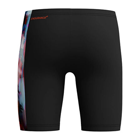 Speedo Digi Allover Panel Jammer Erkek Çocuk Yüzücü Mayo Siyah-Turuncu