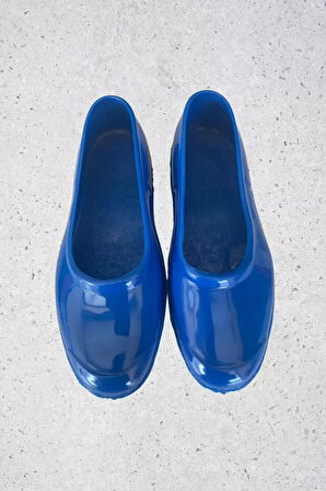 Zenne Renkli Çıplak Bahçe Tarım Kadın Ayakkabısı 35-41 Mavi