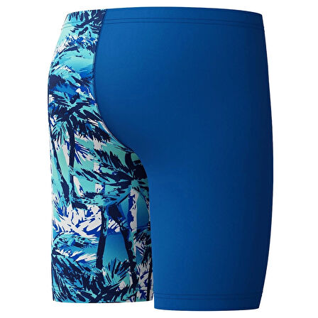 Speedo Allover Leg V Cut Jammer Erkek Çocuk Yüzücü Mayosu Mavi