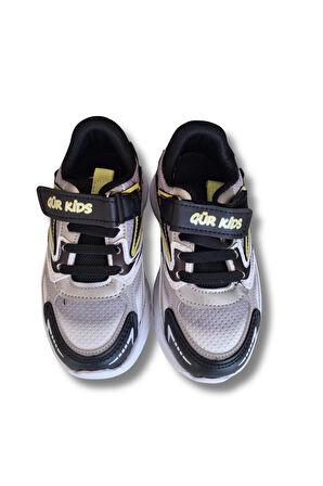 Gür Kids Erkek Çocuk Spor Ayakkabısı 26-35 Siyah-Sarı