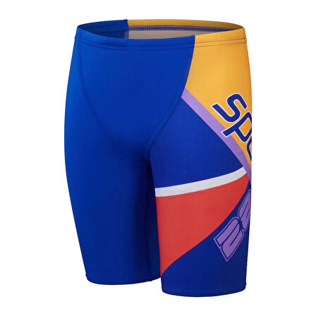 Speedo Placement V Cut Digital Jammer Erkek Çocuk Yüzücü Mayosu Mavi
