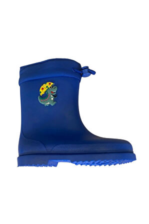 Konçlu Erkek Çocuk Yağmur Çizmesi 26-35 Mavi