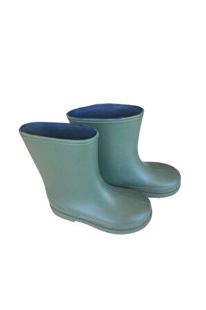 Bahçe ve Yağmur Renkli Çocuk Çizmesi 26-35 Yeşil