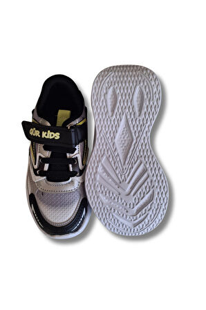 Gür Kids Erkek Çocuk Spor Ayakkabısı 26-35 Siyah-Sarı