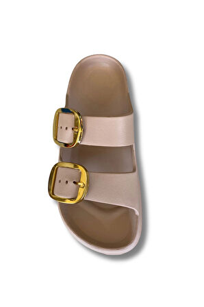 Lovita Tokalı Kadın Terlik 36-40 Bej