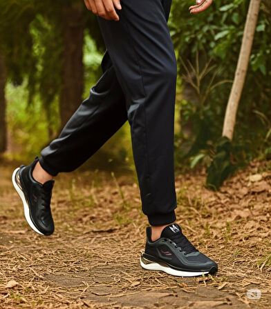 Lescon Flex Foam Miura-2 Erkek Spor Ayakkabı Siyah-Bordo