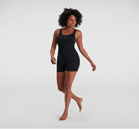 Speedo Eco Endurance Legsuit Kadın Yüzücü Mayosu Siyah
