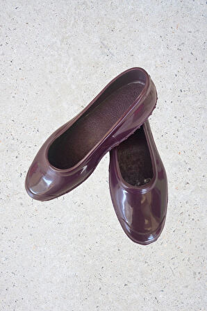 Zenne Renkli Çıplak Bahçe ve Tarım Kadın Ayakkabısı 35-41 Mürdüm