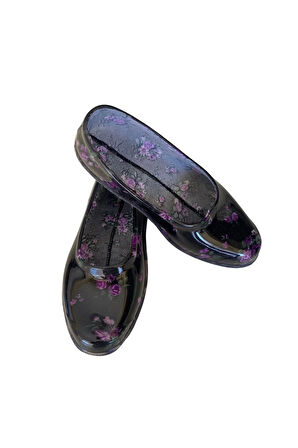 Patik Çiçekli Bahçe ve Tarım Kız Çocuk Ayakkabısı 21-28 Mor