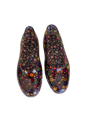 Zenne Çiçekli Bahçe ve Tarım Kadın Ayakkabısı 36-40 Sarı