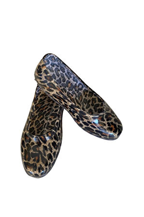 Filet Çiçekli Bahçe ve Tarım Kız Çocuk Ayakkabısı 29-35 Leopar