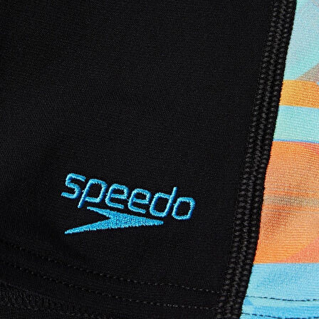 Speedo Digi Allover Panel Jammer Erkek Çocuk Yüzücü Mayosu Siyah-Mavi