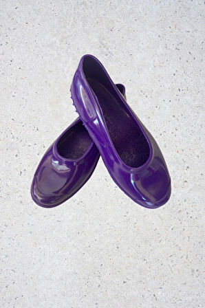 Zenne Renkli Çıplak Bahçe ve Tarım Kadın Ayakkabısı 35-41 Mor