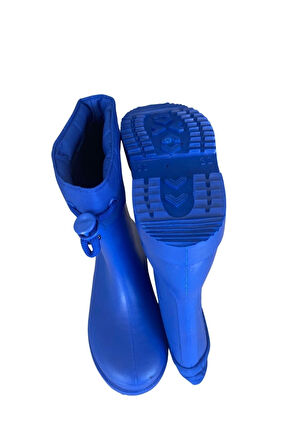 Konçlu Erkek Çocuk Yağmur Çizmesi 26-35 Mavi
